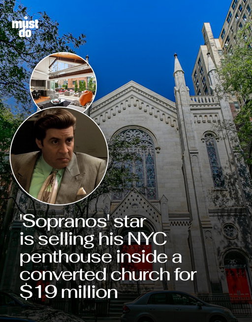 Silvio Dante’s NYC penthouse is officially on the market.

Steven Van Zandt, best known for playing Silvio on The Sopranos and performing with Bruce Springsteen’s E Street Band, is selling his Greenwich Village penthouse for nearly $19 million.

The 3,504-square-foot duplex sits inside a former Methodist church built in 1860, which was converted into luxury condominiums in 2006. Van Zandt and his wife Maureen, who also played his on-screen wife in The Sopranos, purchased the property for $6 million in 2008.

There’s also a 500-square-foot private terrace with its own outdoor kitchen. Not too shabby, Silvio.

The property was initially listed for $15 million in June before returning to the market at $18.995 million.

Media via Realtor.com/ Listed by Mark D. Friedman and Richard Rosenthal of Brown Harris Stevens

#mustdonyc #bantrmen #sopranos