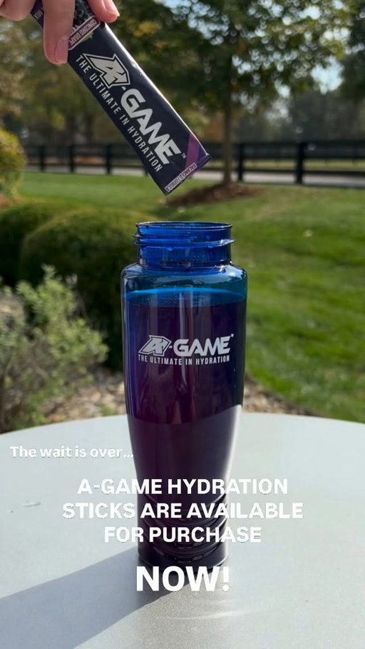 THE WAIT IS OVER.
‌
A-GAME Hydration Sticks are officially HERE and available for purchase!
‌
To celebrate, we’re giving you 15% OFF your order with code NOW15! 🎉
‌
This offer is only available for a limited time, so stock up on your new favorite way to hydrate!
‌
#DrinkAGAME