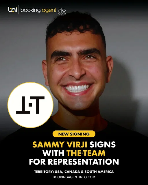 Sammy Virji (@sammyvirji) has signed with THE·TEAM (@the.team.music) for representation across the USA, Canada, and South America.

His point agents will be Ben Shprits and Stephanie Aristakesian. He continues to be repped by UTA for rest of the world, and managed by CTRLFRK.

His most recent release is his featured turn on Barry Can't Swim’s single "I Could Be Madonna," which dropped on September 11th via Earths Only Paradise under exclusive license to Atlantic Records.

Virji has built an extensive discography of club anthems including "If U Need It," "Shella Verse" with Flowdan, "Summertime Blues" alongside Chris Lake, and "Talk of the Town" with Fred again.. and Reggie, alongside studio projects like his 2025 album "Same Day Cleaning."

Virji has established himself as a major international headline draw, capping off major festival runs and iconic sets across Red Rocks Amphitheatre, HARD Summer, Parklife, North Coast Music Festival, and sold-out headline tours across the globe.

Create a free account at BookingAgentInfo.com to be the first to know about new music industry signings.

Follow @bookingagentinfo_ for more.