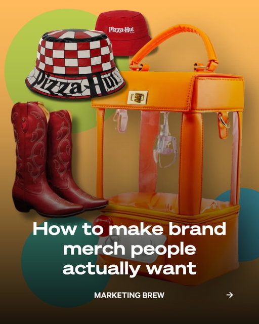 Brand merch has two possible futures: closet staple or landfill fodder. ⁣
⁣
The difference? Successful merch tends to tap into something consumers already enjoy about a brand rather than simply slappin' a logo on another T-shirt. Brands like Fishwife and Chili's have found success by leaning into fandoms, strategic partnerships, and products people might actually want even without the branding. ⁣
⁣
Whether it's an unexpected collab or an inside joke only your biggest fans understand, give people a reason to want the product first, and rep your brand second.