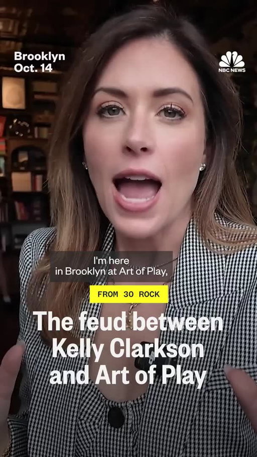 NBC News' @chloemelas reports from Art of Play in Brooklyn, where Kelly Clarkson says she had an unpleasant experience involving a mechanical bird named Molly. A new video sheds new light into what happened inside the store.