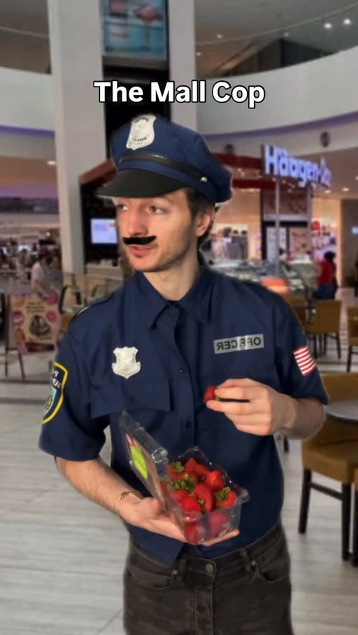 Girl at the mall eating ice cream not paying attention 🤦‍♂️😂😂😂 as a police officer i dont have time for that 💯😂 who’s fault is it? 😂 #comedy