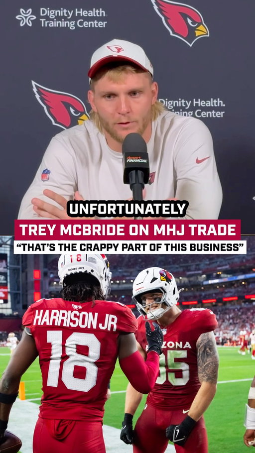Trey McBride gets real about the Marvin Harrison Jr trade 😔