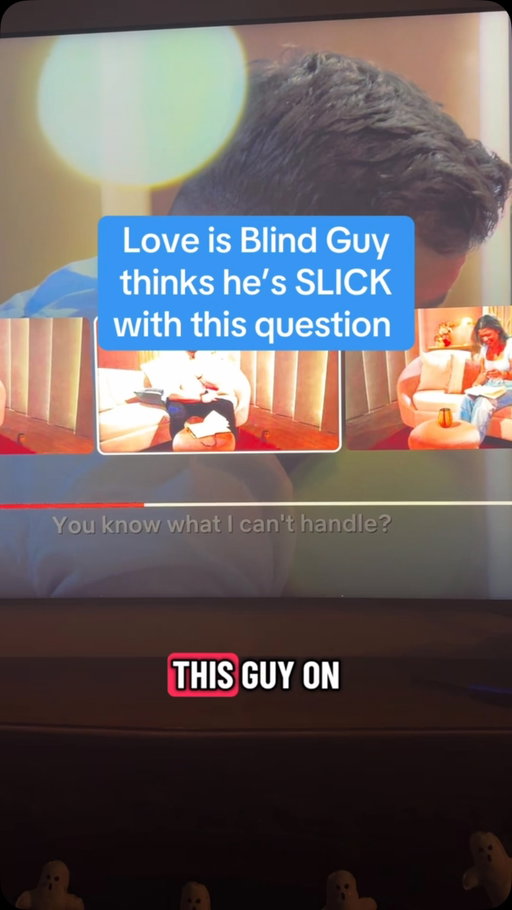 Love is Blind dude thinks he’s slick with this question! This is like when that one guy asked the girl if he could lift her over his head 😂😂 He also said “we could go on Halloween as Travis and Kayla Nicole” and she had to be like “I don’t look like her at all” lolol. We know what you’re doing pal!!