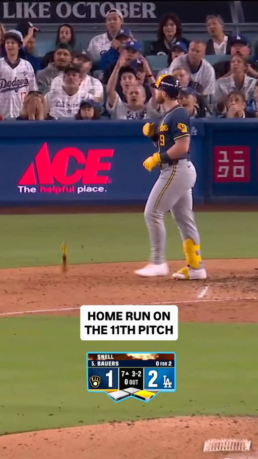 All 11 pitches from Jake Bauers’ heroic at bat in LA

#dodgers #mlb #baseball #brewers #sports