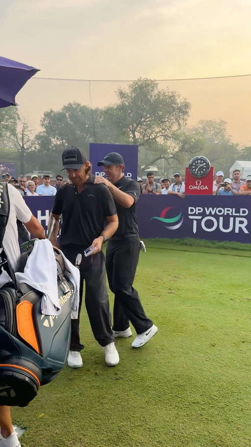 Rory McIroy, Tommy Fleetwood and Bob MacIntyre get their opening rounds under way at the DP World India Championship 🇮🇳 
#DPWIC