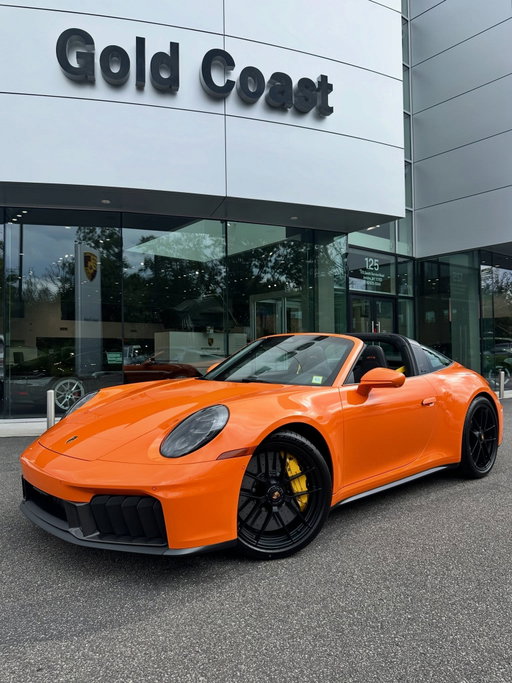 Pastel Orange. Targa roof. GTS performance. 🧡​

Congratulations to our longtime client on taking delivery of this 
spectacular Paint to Sample Pastel Orange 911 Targa 4 GTS 
(992.2)—one of the most distinctive commissions to arrive at 
Porsche Gold Coast this month.​

The specification is all about the details: Satin Black center-lock 
wheels, PCCB with Yellow calipers, Carbon Fiber SportDesign 
elements, and body-color accents create an unmistakable 
presence. Inside, Black Leather and Race-Tex are brought to life 
with Orange deviated stitching, Racing Yellow accents, and 18-
way Adaptive Sport Seats.​

And beneath it all is the new T-Hybrid powertrain, bringing 
electrified performance to the 911 GTS while preserving the 
character and sound that make it unmistakably a 911.​

Congratulations again to our client. We wish you many happy and 
healthy miles in your newest Porsche!​

Inspired to create something equally personal?​
 Your Porsche doesn’t have to look like anyone else’s. Visit Porsche Gold Coast and work with our team to explore Paint to Sample, interior personalization, performance options, and more to create a Porsche that is truly your own.​

#Porsche #Porsche911 #911Targa4GTS #PorscheGTS 
#PastelOrange #PaintToSample #PorscheExclusiveManufaktur 
#PorscheGoldCoast #PorscheMoment #ThereIsNoSubstitute