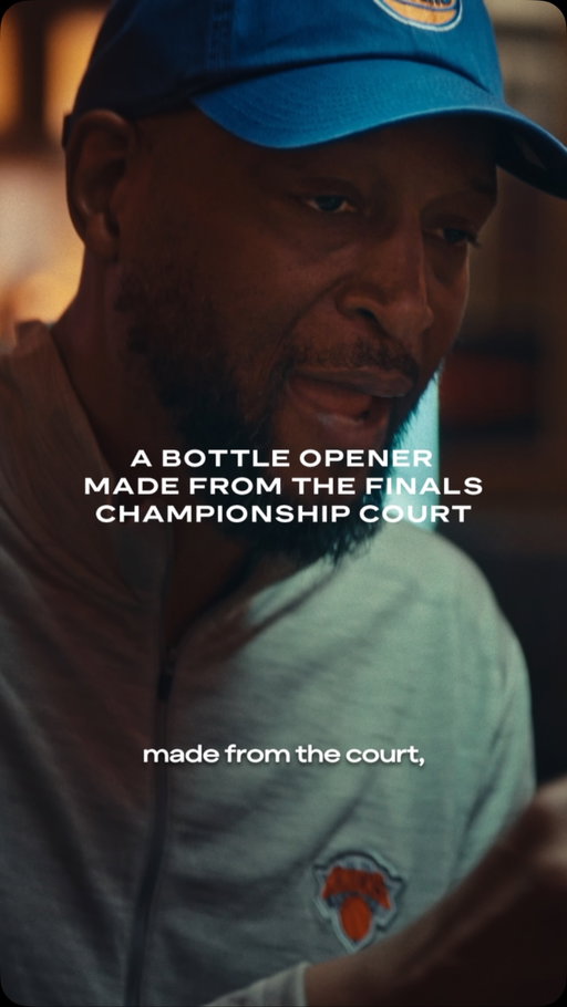 We took a piece of the Knicks championship court and turned it into something worth celebrating: The Knicks Championship Opener, a bottle opener crafted from the actual championship hardwood.​

To thank the NYC bartenders who kept the celebration pouring, we enlisted Knicks legends Earl “The Pearl” Monroe and John Wallace to hand-deliver these pieces of Knicks history.​