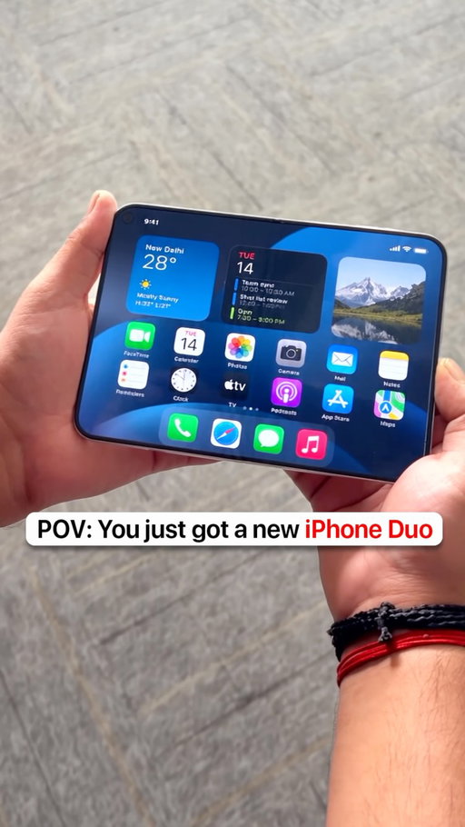 Wallet takes a duo hit! 🤭
.
.
The iPhone Duo launched for ₹2,99,900 in India. Today, Apple has revealed the cost of replacing its individual parts, and you might not be ready for this

The inner display, the foldable main screen, is the most expensive part to replace at ₹1,49,900. That is half the price of the phone itself.

The outer display costs ₹42,900 to replace. Replacing the outer display together with the back glass costs ₹55,900. The back glass alone costs ₹20,900.

The rear camera setup costs ₹26,900 to replace.

A battery replacement costs ₹24,900.

The display cover layer is the cheapest repair, starting at ₹5,900.