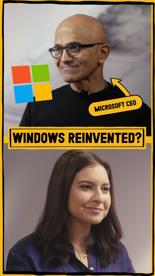I sat down with Microsoft CEO Satya Nadella to talk about the new Nvidia-powered Surface Laptop Ultra, whether AI is going to kill us and, of course, the original cute AI agent: Clippy. Watch the full thing on YouTube 🔗 in bio