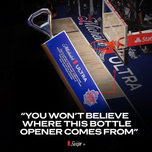 To thank all the bartenders who fueled the celebration throughout the Knicks championship run, we brought out our very own Knicks alumni Earl “The Pearl” Monroe and John Wallace to surprise them with The Knicks Championship Opener, made from actual championship hardwood to crack open the NBA season.​