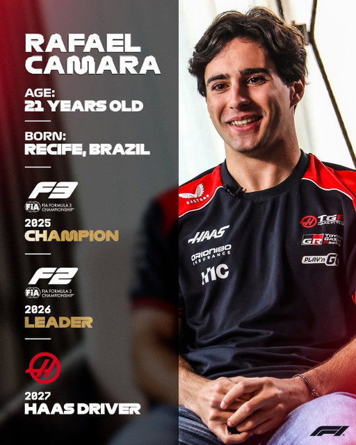 Who is Haas’ 2027 rookie? 👀

This is all you need to know about Rafael Camara and his impressive resume to date 😮‍💨

#F1 #Formula1 @rafaccamara88 @haasf1team