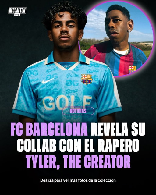 Tyler, The Creator y su marca GOLF WANG estarían preparando una colaboración con el FC Barcelona junto a Spotify, fusionando el streetwear con el mundo del fútbol.

La colaboración llega después de la edición especial del uniforme del Barça junto a Travis Scott, reforzando la conexión entre la música, la moda y el deporte.