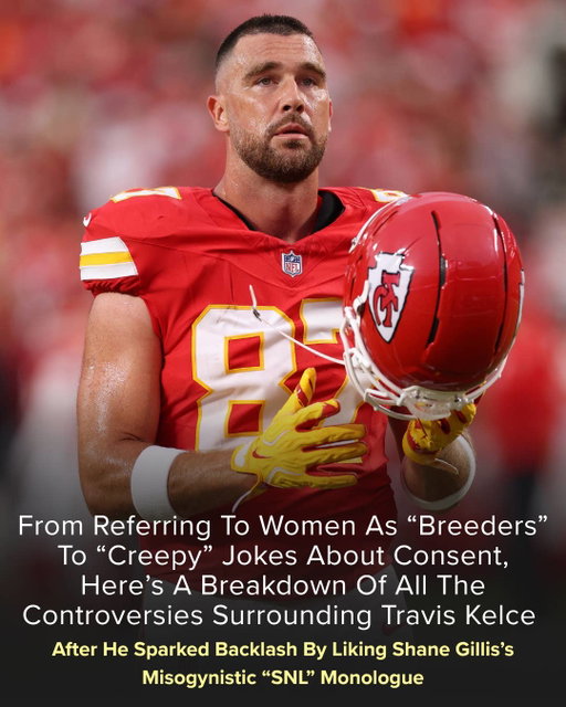 As you’re probably aware, Travis Kelce is currently in hot water after people spotted that he liked Shane Gillis’s controversial opening monologue from this past weekend’s episode of Saturday Night Live on Instagram. If you somehow managed to miss the whole thing, Shane has been widely criticized for his misogynistic comments in the monologue, where he called women “whores” and bitches.

Considering the current climate amid the highly publicized Cornell University lawsuit, the whole thing left a bad taste in people’s mouths, with one viral tweet summing up the discourse with: “the normalization of casual misogyny like this directly contributes to rape culture. if you’re against what happened at cornell, you need to be against this too.” 

Other celebrities came out against Shane’s monologue, too, including Dan Levy, whose impassioned Instagram post calling out Shane, SNL, and men as a whole ended up going viral. And this sentiment only made Travis’s response all the more disappointing, with eagle-eyed followers noting that both Travis and Cara Delevingne had liked SNL’s social media post of the monologue. More at the link in bio 🔗