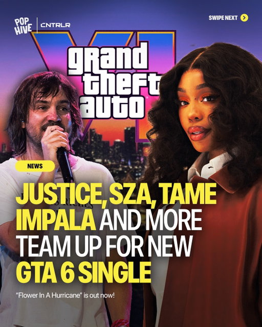 Justice, SZA, Tame Impala and King Gizzard & The Lizard Wizard just released the single “Flower In A Hurricane” for GTA 6!🚨

Alongside the standalone single, Justice is also composing the games original score.

Hive, what do you think of the new song? 🎶
