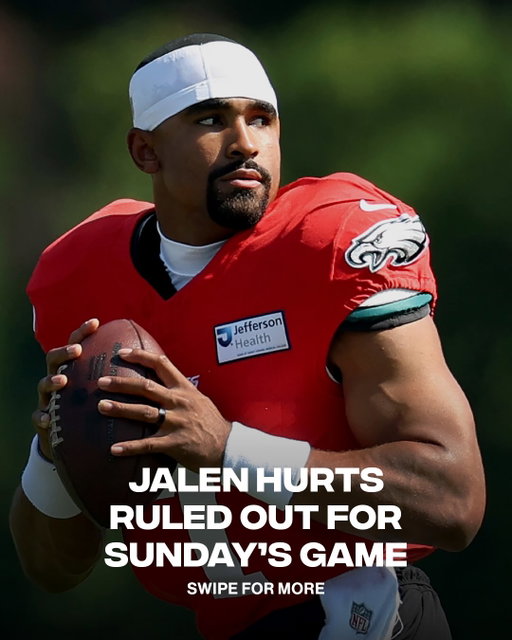 Jalen Hurts has been ruled out for Sunday’s game against the Panthers due to a superficial blood clot in his calf

Wishing him a speedy recovery 🙏

(via @rapsheet)