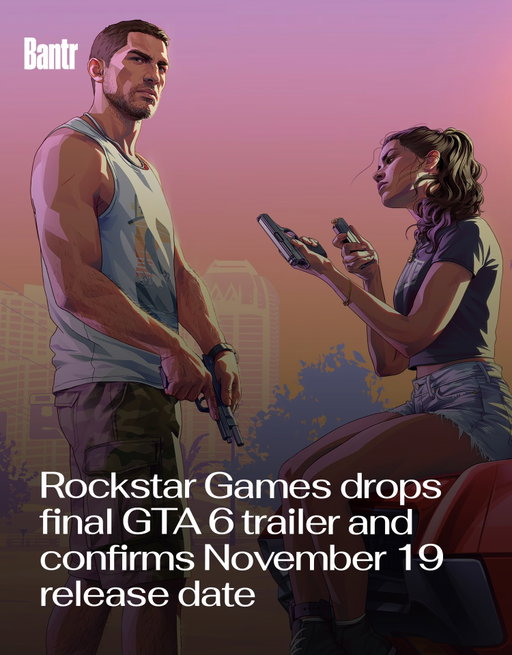 Absolutely no work will be getting done on November 19.

Rockstar just released a 90-second launch trailer and one thing that really sticks out in this one is the music. It’s a brand new tune from electronic duo Tame Impala, SZA and King Gizzard & The Lizard Wizard, adding to the long list of impressive musicians that’ll be featured in the game.

Even more, that release date has been confirmed again.

The wait is almost over.

Media via @rockstargames

#bantrmen #gta6 #grandtheftauto