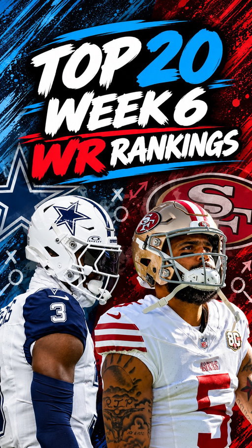 📈Top 20 Week 6 WR Rankings 📈

#fantasyfootballadvice #fantasyfootball #nflfantasy #raiderswalterpicks #fantasyfootballtips