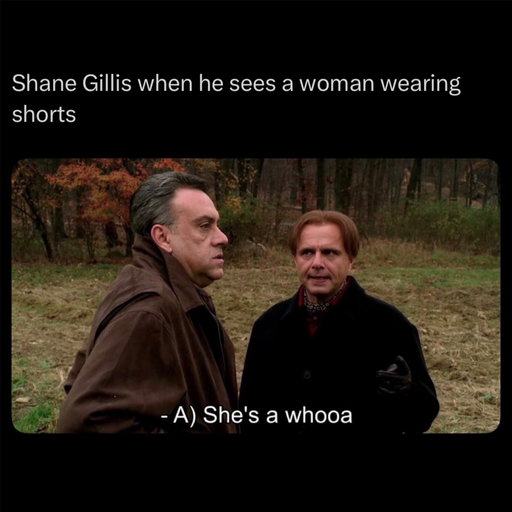 Shane Gillis said during his SNL monologue that “women dress like w*ores” at the gym by wearing shorts 

As a man, speaking to other men, it’s important to remember what Tony told Feech, and that is “SHUT THE F*CK UP” 

Sometimes it really is the best choice 🫡