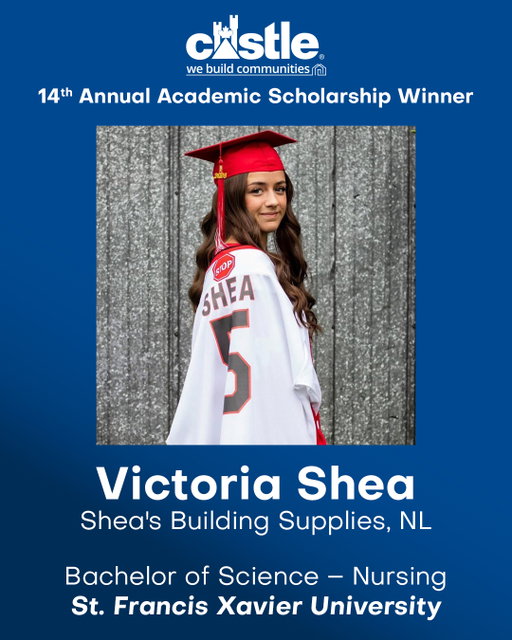 Castle Building Centres Group Ltd. is pleased to announce the recipients of our 14th Annual Scholarship Program for the 2026/2027 school year.

Castle will be awarding each of these deserving students a $2500 academic or trade scholarship.

Thank you to all applicants and congratulations to the winners.