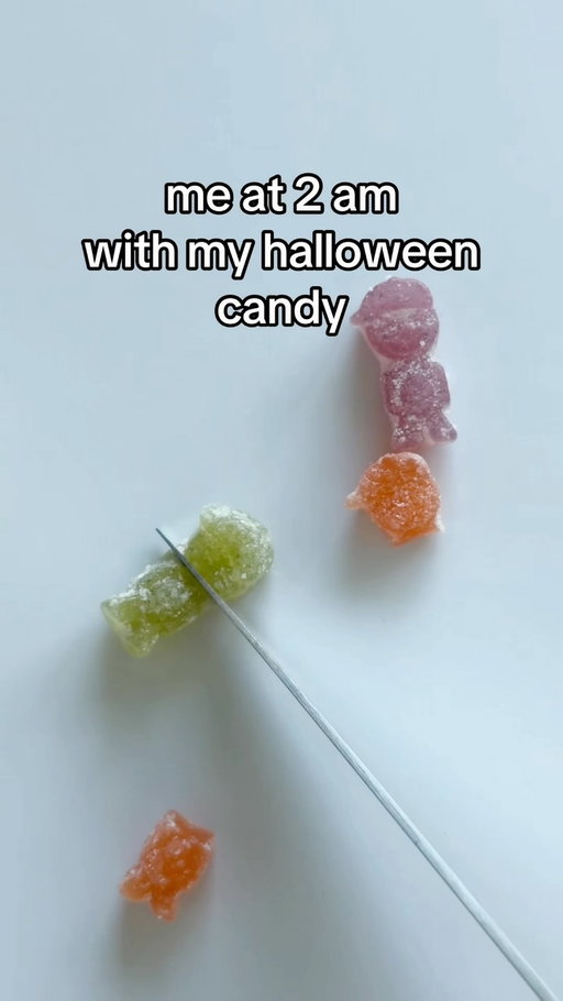 does anyone else do this with their halloween candy..