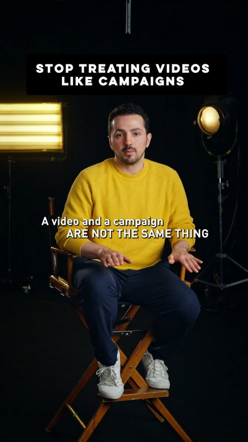 The difference between a single video and a campaign ecosystem sounds small, but it changes everything about your shoot day. 

One piece might introduce the brand, while another retargets the audience and closes them on the website. 

You don't need another shoot date to get all of this, you just need strategic campaign planning before the cameras roll. 

Let's build your ecosystem.