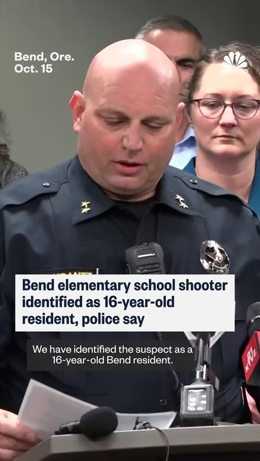 The suspect in today's shooting at Silver Rail Elementary was identified as a 16-year-old Bend resident, Bend Police Chief Mike Krantz said at a news conference.