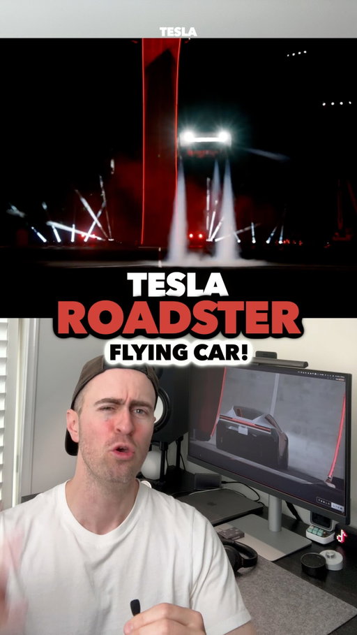 The new Tesla Roadster flys!