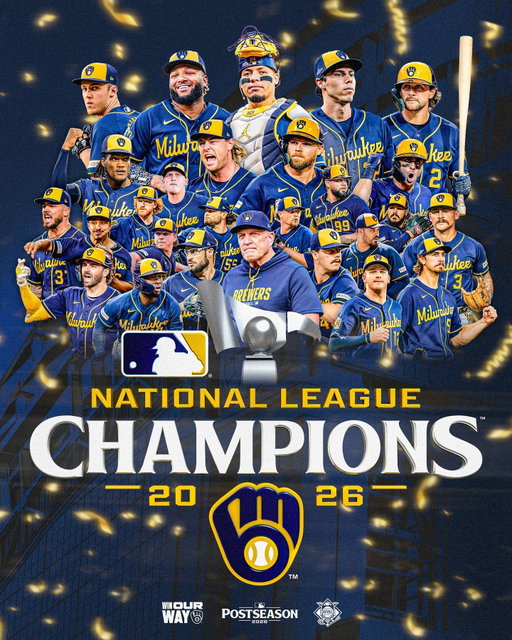 THE NATIONAL LEAGUE PENNANT IS COMING HOME TO MILWAUKEE 

#WinOurWay