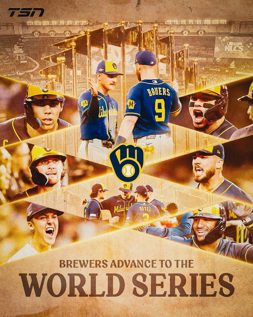 The Milwaukee Brewers complete the sweep of the LA Dodgers and advance to the World Series!