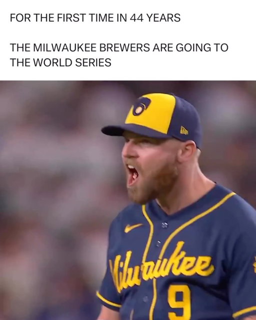 The Brewers HAVE DONE IT. 🔥

The Brewers just swept the two-time defending champion Dodgers and are headed to their first World Series since 1982. They closed it out with a 6-4 comeback in Game 4 after Ohtani’s three-run homer gave L.A. a 4-0 lead in the second. Garrett Mitchell’s go-ahead homer in the sixth turned it around, and Milwaukee didn’t look back. 🍺

It’s also the perfect revenge story, since the Dodgers swept them in last year’s NLCS and the Brewers just did the exact same thing back. They’re the first team in MLB history to sweep the team that swept them the postseason before, and it was only the second sweep in Dodgers franchise history. Milwaukee hosts the Fall Classic next week, and the smallest market in baseball is one series away from its first title.

Do the Brewers finish the job and win the first World Series in franchise history?

(@mlb)
#brewers #dodgers #worldseries