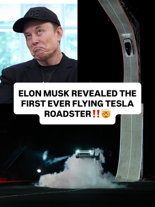 “Flying cars they said” 😭👀

Revealed on October 15 in Texas, the revamped Tesla Roadster was demonstrated using SpaceX-developed thrusters to perform midair maneuvers and land back on the ground.

Tesla also demonstrated a claimed 0–60 mph acceleration time of 0.81 seconds, with a top speed exceeding 230 mph.

The Roadster was originally announced in 2017 and is now targeting production in 2028. Details regarding the final production model and the legality of its flying capabilities on public roads remain unclear.

Would y’all drive a flying Tesla⁉️🤔