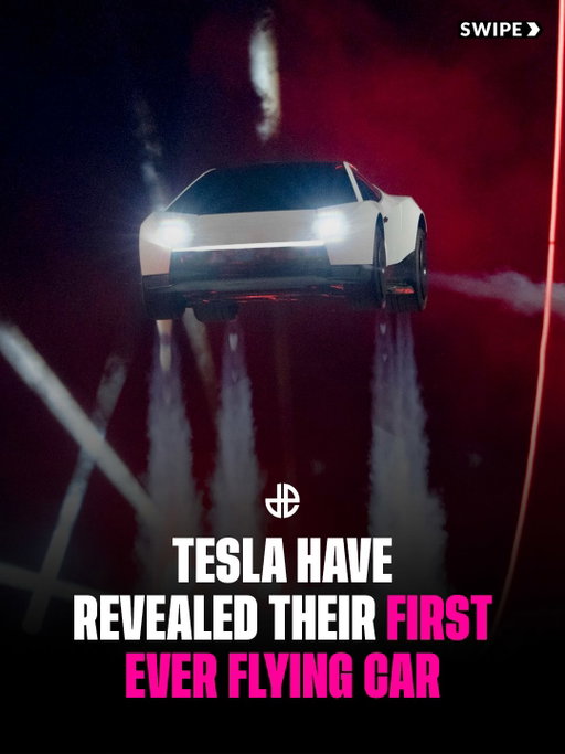 Tesla has unveiled its long-awaited “flying car”, the new Roadster, featuring rocket thrusters developed with SpaceX. During its reveal in Texas, the electric sports car launched into the air and performed a mid-air flip before landing, with Elon Musk declaring that flying cars are finally real. 🚗

The futuristic two-seater reportedly accelerates from 0 to 60mph in just 0.81 seconds and can reach speeds above 230mph. Production is planned for 2028, but Musk has admitted its flying capabilities may not be legal everywhere, so don’t expect to see these taking over the roads just yet. 🚀

🎥 @teslamotors