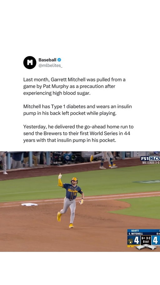 Never give up on your dreams.

Garrett Mitchell continues to inspire everyone and show that anything is possible. 

The go-ahead home run is a moment he is never going to forget.