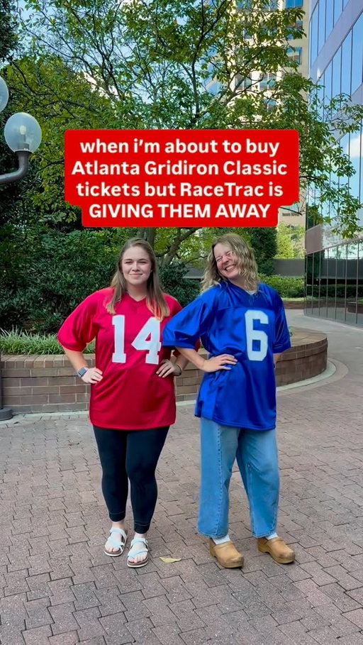 that’s right! we’re giving away 4 tickets and 1 parking pass to the Invesco QQQ Atlanta Gridiron Classic game on October 31, 2026 🏈
 
just like this post, follow @RaceTrac, and tag 3 friends in the comments that you’d bring to the game with you
 
no purchase necessary. open to legal U.S. residents of GA and FL, 18+. this giveaway is in no way sponsored, endorsed, administered by, or associated with Instagram. see link in bio for official rules and details.