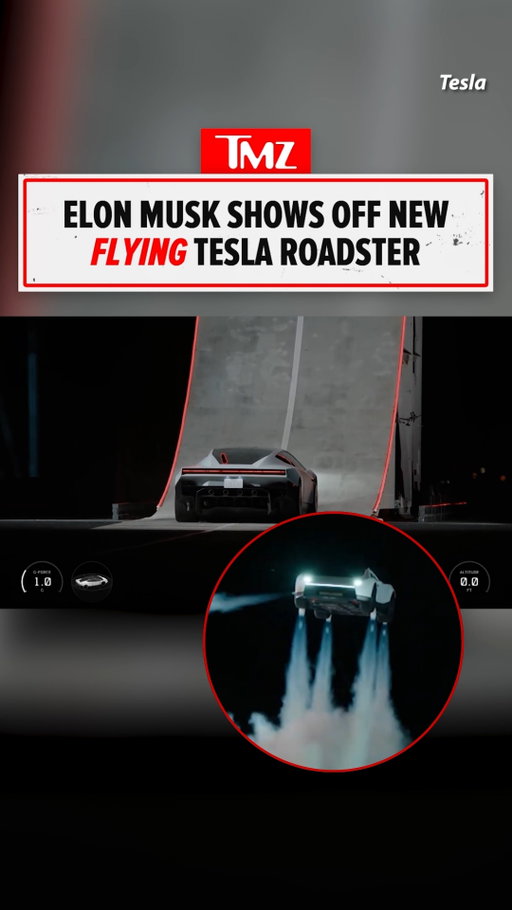 🚗😱 Elon Musk’s new Tesla Roadster just took things to another level ... launching into the air and flipping during a wild demo!

🎥: Tesla