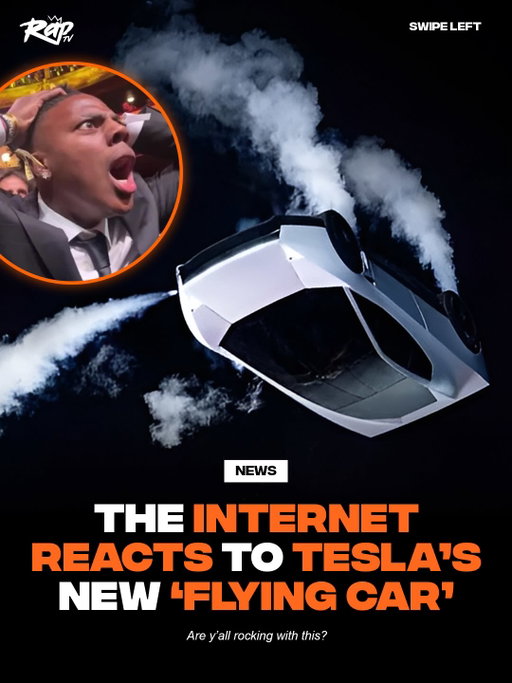 Follow @rap for more viral content‼️

Tesla has unveiled its next-generation Roadster “flying car”‼️🚗

The Roadster made its debut at the SpaceX product reveal in Texas, and the internet is still wrapping its head around the possibilities of a flying car 🤯

Are y’all rockin with this⁉️

🎥: @teslamotors