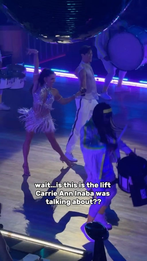 I thought she was talking about Harry’s back flip #dwts #dancingwiththestars #jennajohnson #harryshumjr