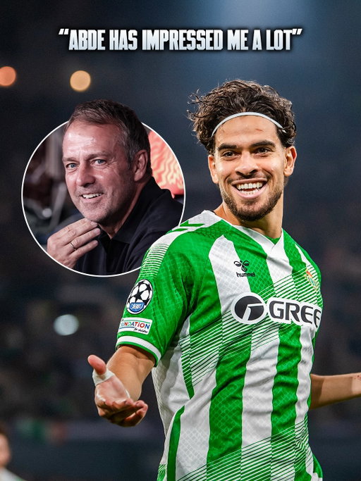 🇲🇦💚🤍 Hansi Flick likes the way Abde plays, former Barcelona player and now at Real Betis.

“I’m 𝐢𝐦𝐩𝐫𝐞𝐬𝐬𝐞𝐝 by Ez Abde. I like the way he plays and his confidence in one-on-one situations”. ⚡️

“He scored, and I can only say that he’s an 𝐈𝐍𝐂𝐑𝐄𝐃𝐈𝐁𝐋𝐄 𝐏𝐋𝐀𝐘𝐄𝐑. He’s fantastic” ✨

𝐒𝐡𝐨𝐮𝐥𝐝 𝐁𝐚𝐫𝐜̧𝐚 𝐛𝐫𝐢𝐧𝐠 𝐡𝐢𝐦 𝐛𝐚𝐜𝐤? 👀