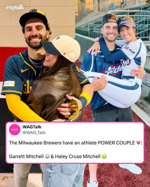 You can’t lose when you have a former pro athlete cheering you on 🥹💗 Congrats to the Brewers on making it to the World Series! (via @haleycrusemitchell)

#mlb #milwaukeebrewers #couplegoals