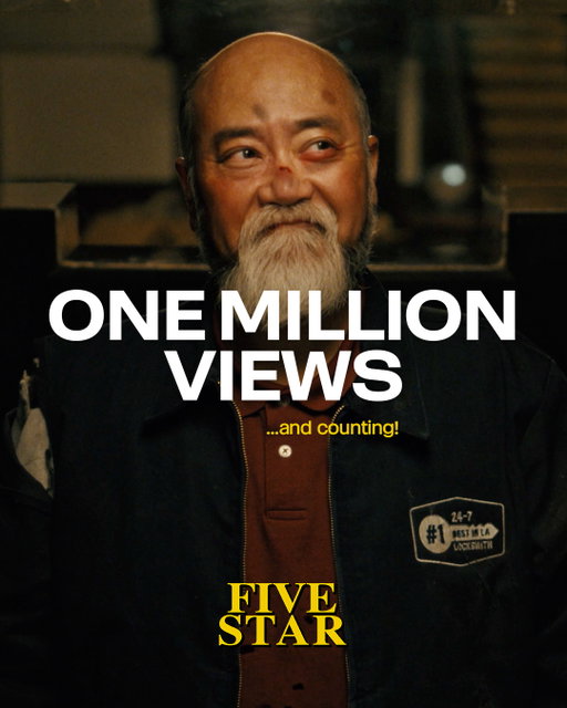 Our short film FIVE STAR has reached One Million views on YouTube!

Thank you so much to everyone who's watched, liked, and commented. We appreciate you so much.

And if you haven't it, you can find us on YT. Link in the bio!

Five Star was a labor of love and a @portal_a moonshot. We hope you like it.