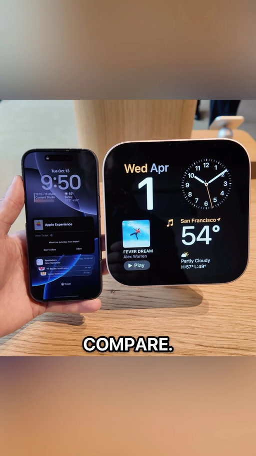 I feel like it’s hard to gauge the actual size of the HomeView from the photos and videos. So here’s a little comparison to help. 

What do you think? Bigger or smaller than you thought?

#smarthometechnology #applehome #homeview