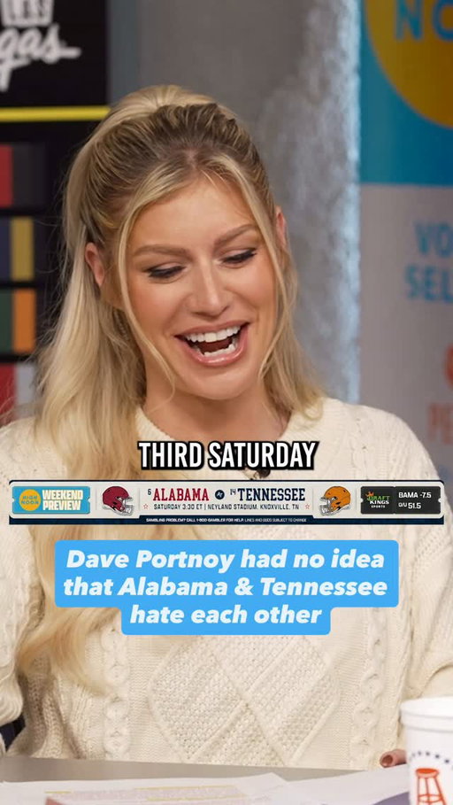 Dave had to check with Mark Ingram to be sure that Bama & Tennessee hate each other