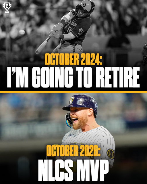 TWO YEARS AGO, HE WAS READY TO WALK AWAY FROM BASEBALL. NOW HE’S AN NLCS MVP. 🥹❤️

After hitting just .199 in 2024, Jake Bauers had decided he’d had enough. His plan was to become a stay-at-home dad while his wife returned to teaching.

Then they learned they were expecting their second child. With his family needing health insurance, Bauers decided to give baseball another shot.

Fast forward two years, and he’s hitting clutch home runs against the Dodgers, helping Milwaukee complete a stunning four-game sweep, and being named NLCS MVP as the Brewers reach their first World Series since 1982. 🏆

What started as a decision to provide for his family turned into the greatest chapter of his baseball career.

Sometimes life writes stories that sports could never script. ❤️

Follow @SportsCulture to stay tapped into all things sports.