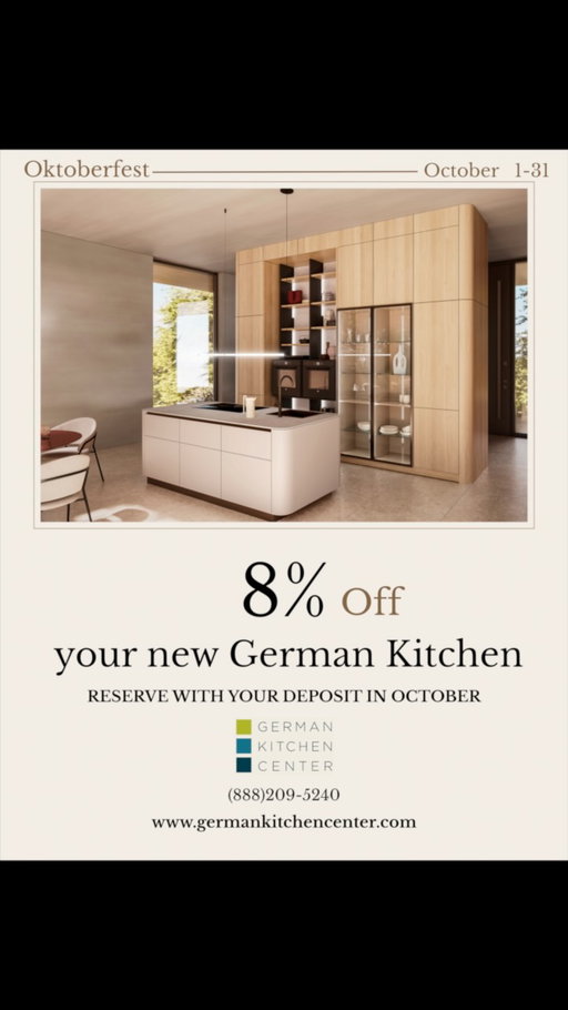 Your dream kitchen just got even more exciting! 🍂✨

Celebrate Oktoberfest with 8% OFF at German Kitchen Center throughout October!

Discover beautifully crafted European kitchens, thoughtful design, and details made to inspire.

✨ Ready to explore what’s possible?

📩 DM us to connect with our team or visit a GKC showroom.
Or Tap link in bio to book your free design consultation...
Save this for your renovation plans and share it with someone dreaming of a new kitchen!