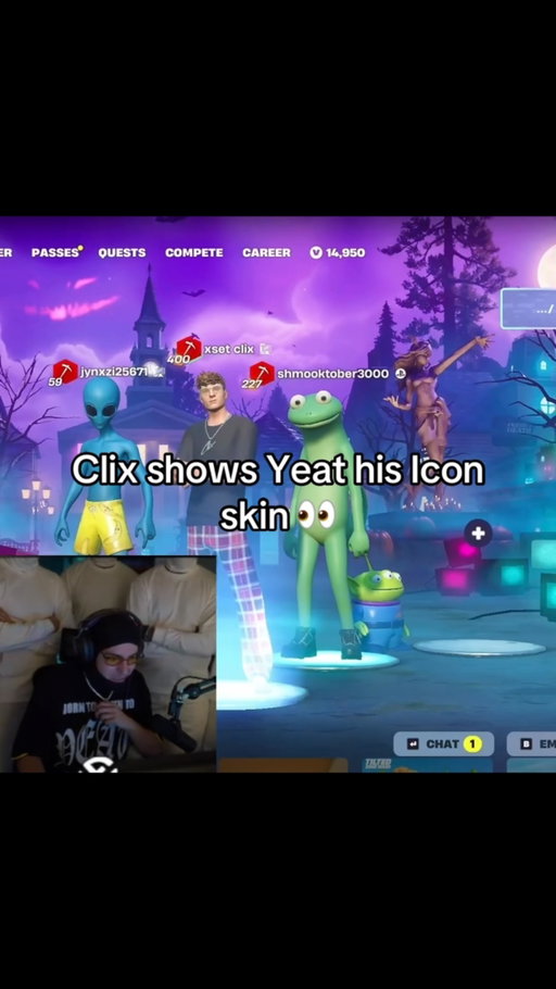 Yeat fw my icon skin 😳

#clix #fortnite #yeat