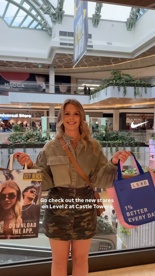 Castle Towers’ new stores are officially open on Level 2 and I’m so excited about this one! 🙌🏼

Had the best time checking out the new LSKD, Nike and City Beach stores, with so much to explore on Level 2!

And this weekend, you can shop to score!  Spend over $150 at participating stores to play Settle the Score for your chance to win a gift card.

*T&Cs apply