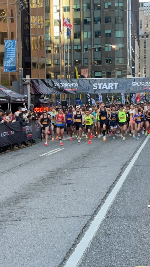They’re off for a FROSTY 5K! 🥶

We’re back for the second year hosting the as the Athletics Ontario 5K Championships — top 3 men, women, and non-binary Athletics
Ontario members will receive prizing.

The route goes down Bay St. to Lake Shore Blvd W. heading westbound to Dan Leckie. A U-turn at Dan Leckie makes for an exciting course heading back towards Lower Simcoe, continuing back to Bay St.

Way to go 5K-ers! We’re cheering you on!

#ChooseTOrun #TOwaterfront42k @athleticsont @tcsnorthamerica @asicscanada