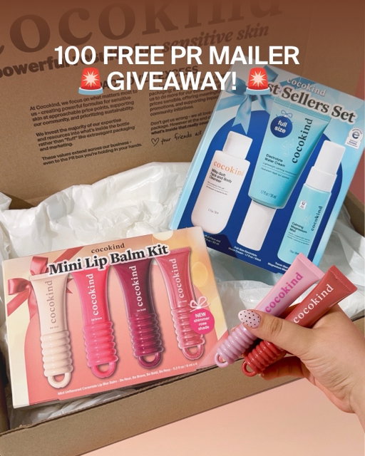 ***GIVEAWAY IS NOW CLOSED! Thank you to everyone who participated. Selected winners will be notified via email by Tuesday 10/20 5pm PST 💗***

WE’RE GIVING AWAY 100 FREE HOLIDAY PR MAILERS! ❤️
Inside: our Mini Lip Balm Kit, Best Sellers Set + NEW shimmer lip balms in Be Rosy and Be Luminous. ✨

To enter:
💌 Fill out the quick survey linked in our bio (it only takes a few minutes!)
💌 Follow us + like this post
💌 For an extra entry, tag a friend

Giveaway closes Monday 10/19 at 9am PST. Winners will be notified via email by Tuesday 10/20 5pm pst. Good luck!!! #giveaway #freeprmailer #prmailergiveaway #prbox