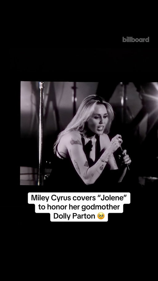 @miley honors Dolly Parton with a cover of “Jolene” at her sold-out show at the Hollywood Bowl. 🥹